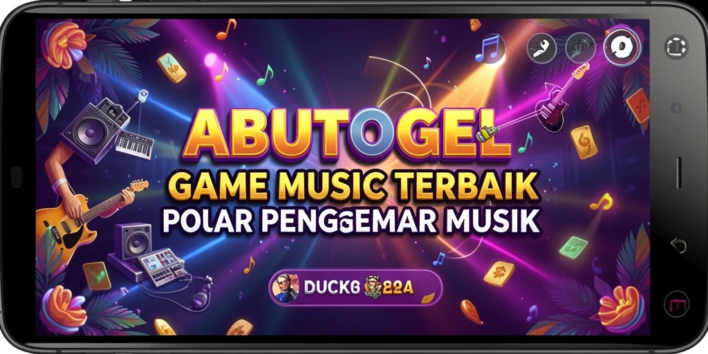 Tampilan gameplay permainan musik yang seru di ABUTOGEL.