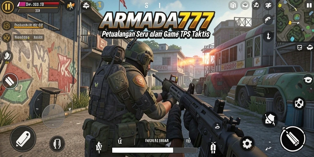 Gameplay intens dari ARMADA777 menunjukkan aksi tembak-menembak yang seru.