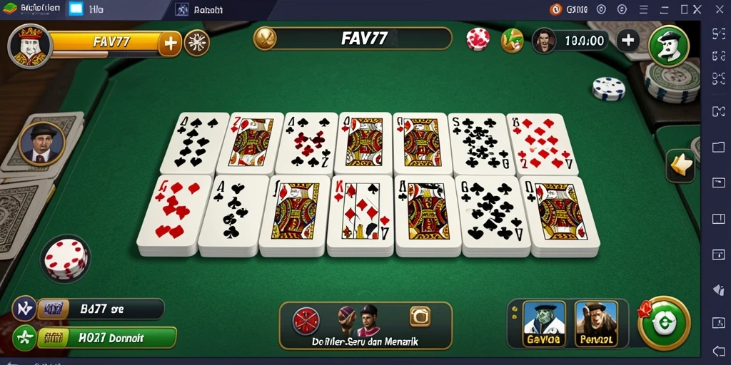 Gameplay seru FAV77 dengan pertemanan dan tantangan Domino.