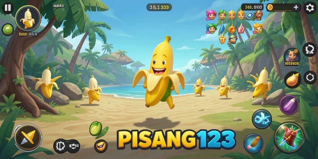 Tampilan antarmuka PISANG123 dengan fitur-fitur Utility yang memudahkan pengguna.
