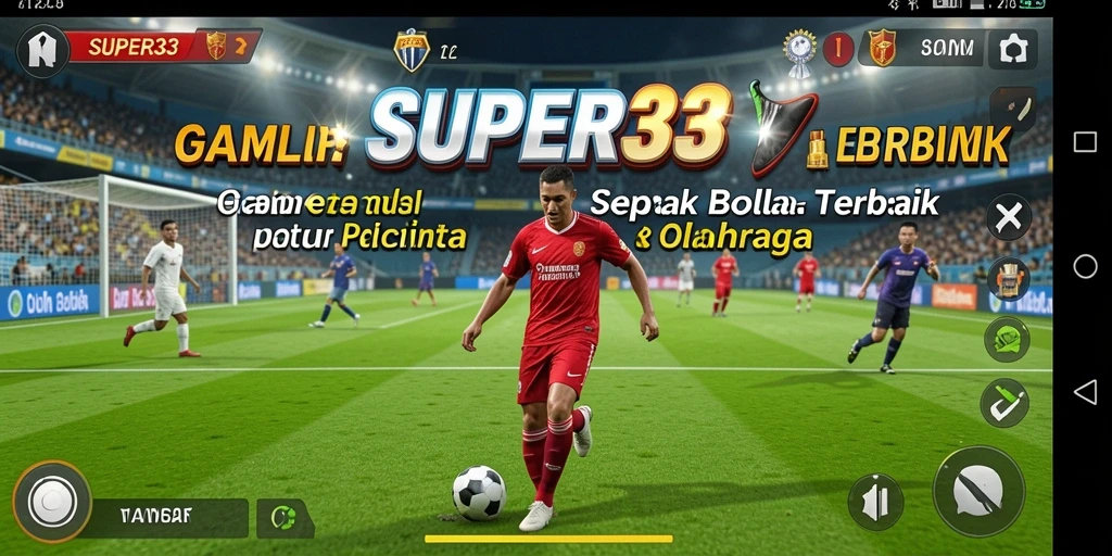 Tampilan seru dari pertandingan sepak bola di SUPER33.